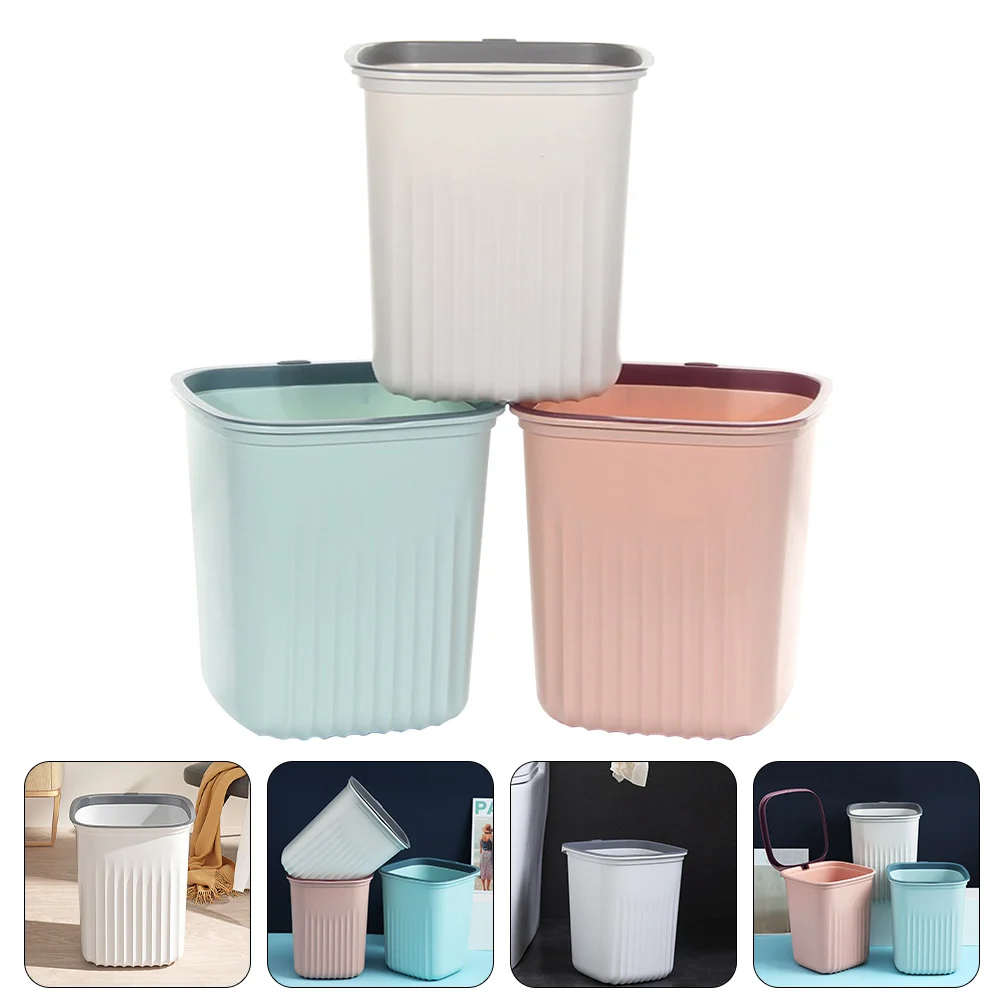 

Trash Can Bin Waste Basket Garbage Bins Storage Container Office Kitchen Bucket Cans Outdoor Sundries Baskets Home Rubbish