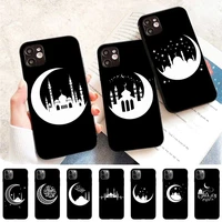 muslim mosque moon phone case for iphone 11 12 13 mini pro max 8 7 6 6s plus x 5 s se 2020 xr xs 10 case