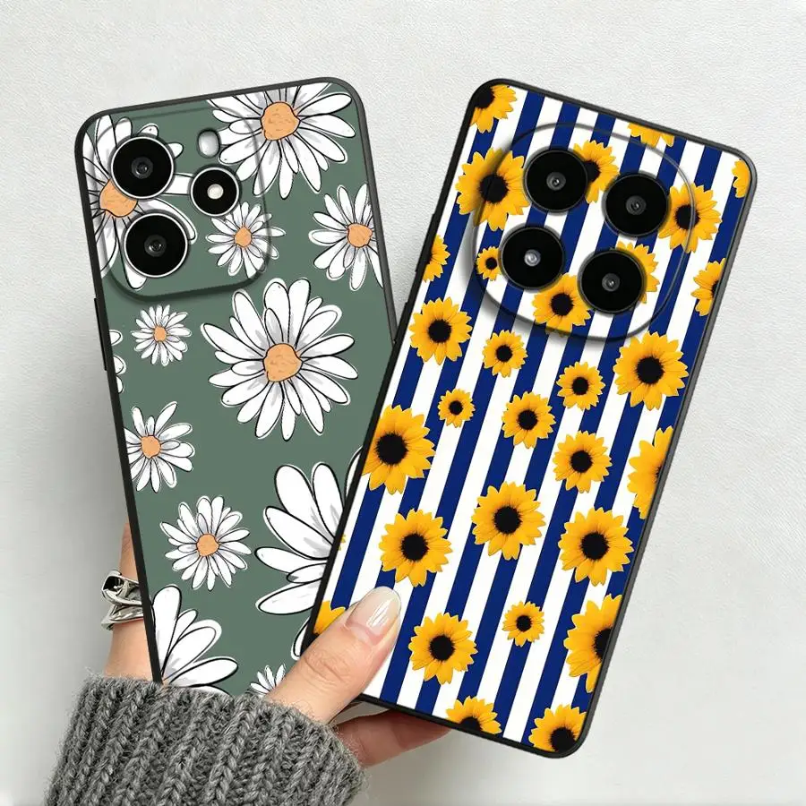 Чехол для телефона Xiaomi Redmi Note 15 14C 12 11 12C 13C A7 Pro K80 9 8 A5 A4 13 14 Pro Plus 10 A2 A1 K40 с узором «Подсолнухи» (art.: 3920daf8458be) - 3920daf8458be