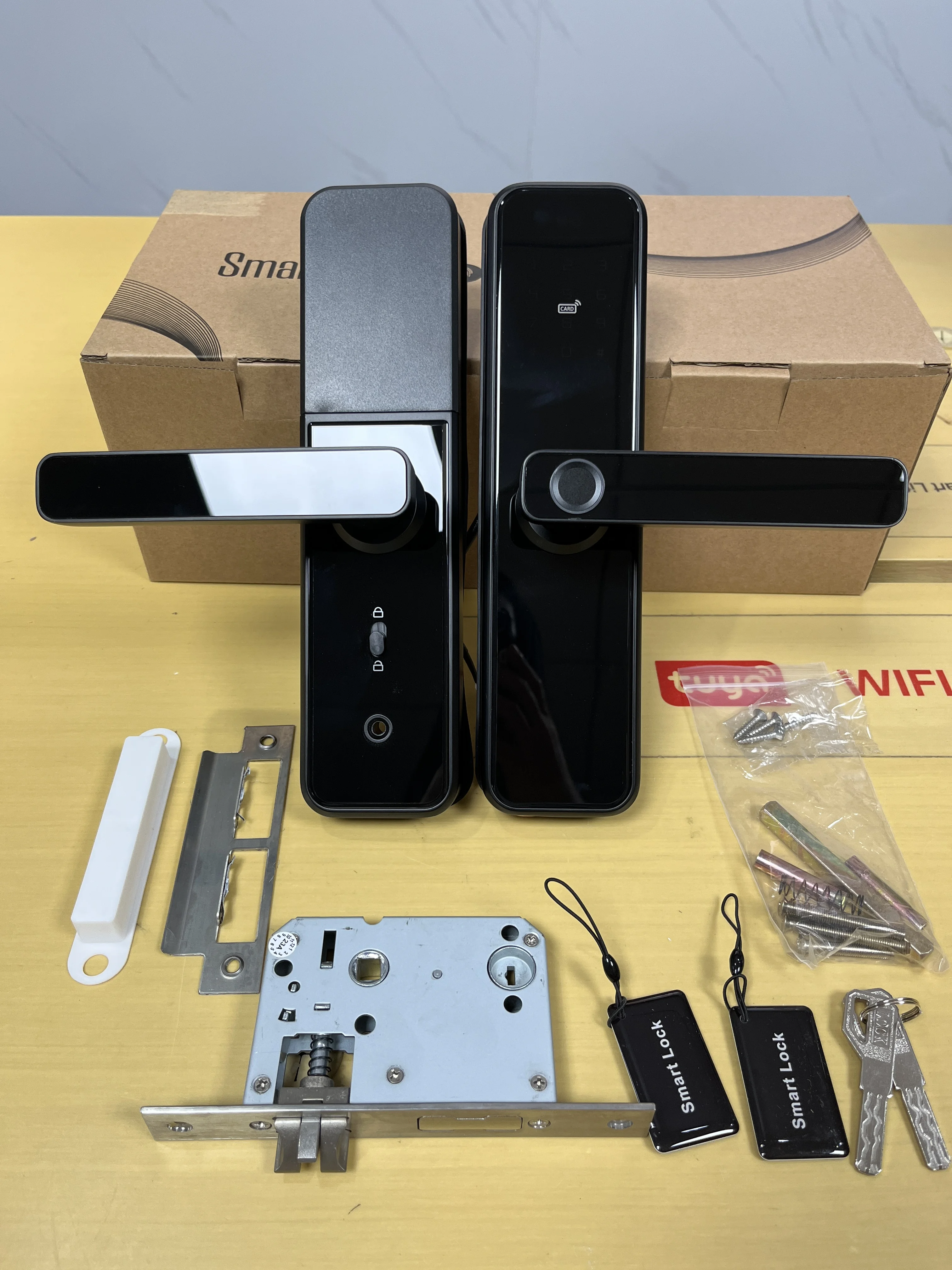 TYSH Security Digit Электрическая электронная ручка Цифровая Tuya Cerraduras Inteligentes Con Wifi Ключи