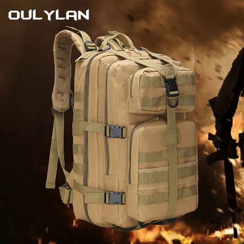 

3P Sports Backpack Medium-sized Military Men Outdoor Waterproof Bag Multi-functional Large Capacity Backpacks MOLLE Expands Bags
