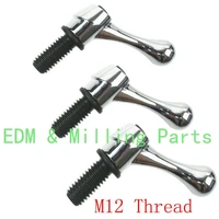 3pc cnc part head milling machine table lock bolt handle m12 thread for bridgeport mill part