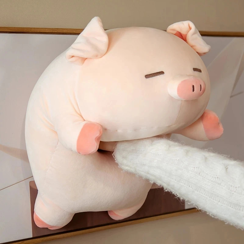 

1pc 40/50cm Fat Pig Stuffed Doll Lying Plush Piggy Toy Animal Soft Plushie Pillow for Kids Baby Comforting Birthday Xmas Gift