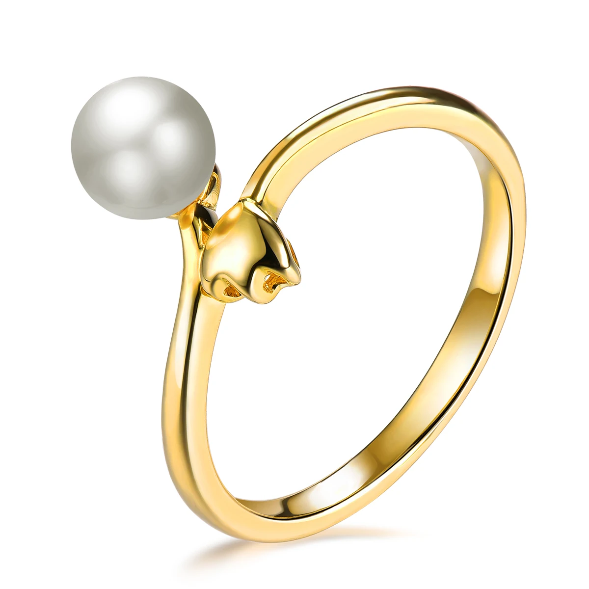 

925 Sterling Silver Original Natural Fresh Water Pearl Wedding Ring for Women