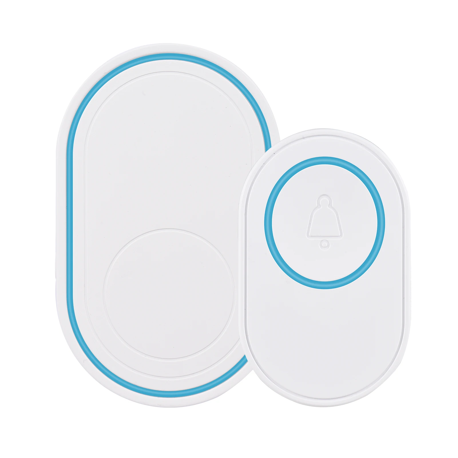 

Wireless Doorbell Plug-in Chime Receiver with 58 Melodies 5 Volume Levels Mute Mode 2.4GHz Wi-Fi Doorbell Alarm Work with Tuya