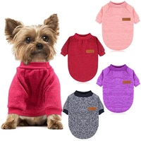 new pet dog sweater pet clothes small dog medium dog coat suit cat clothes wool soft dog t shirt jacket dog hoodie