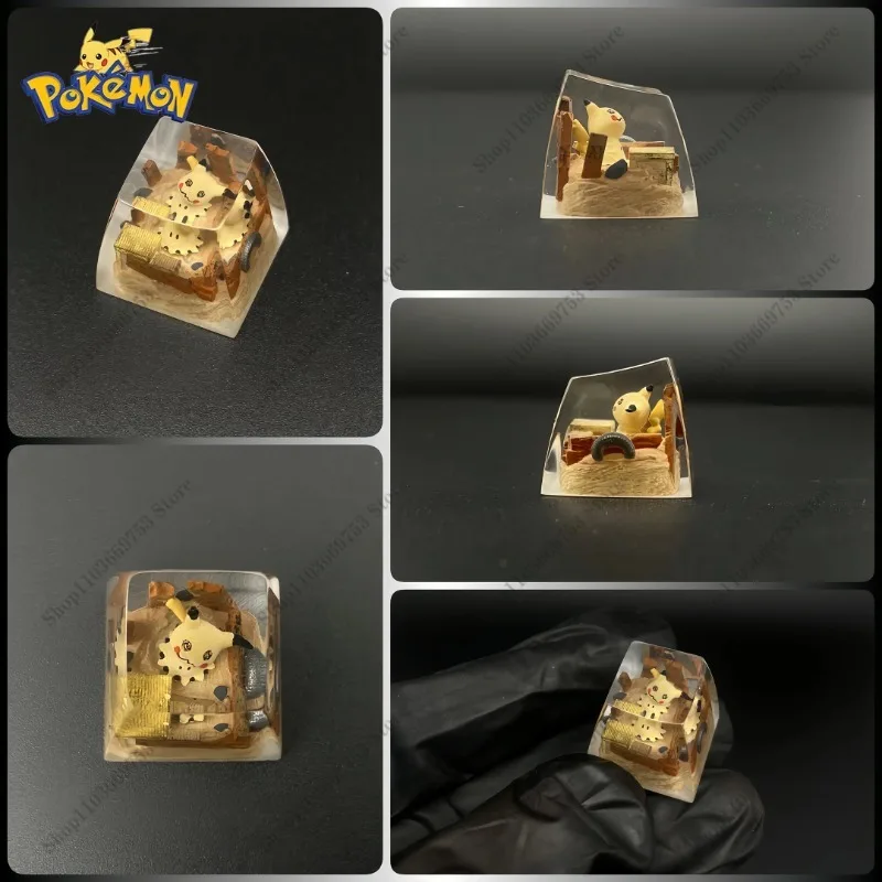 Колпачки для клавиш из смолы с покемонами Bulbasaur Gyarados Charmander Charizard Mimikyu механическая