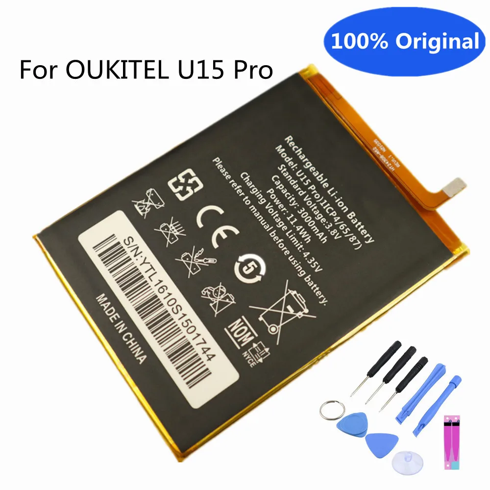 

100% New OUKITEL U15Pro Replacement Battery 3000mAh For OUKITEL U15 Pro Smart Phone Backup Battery