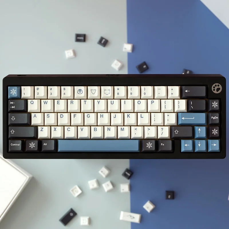 145 клавиш GMK Arctic Keycap Cherry Profile английская механическая клавиатура с сублимационной