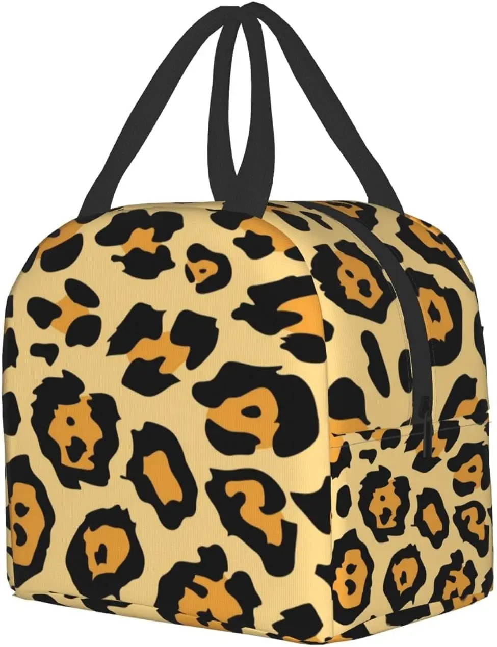 

Leopard Lunch Box Women Men Insulated Portable Lunch Bag Reusable Cooler Tote Cute Handbag For Work School Office Picnic Travel