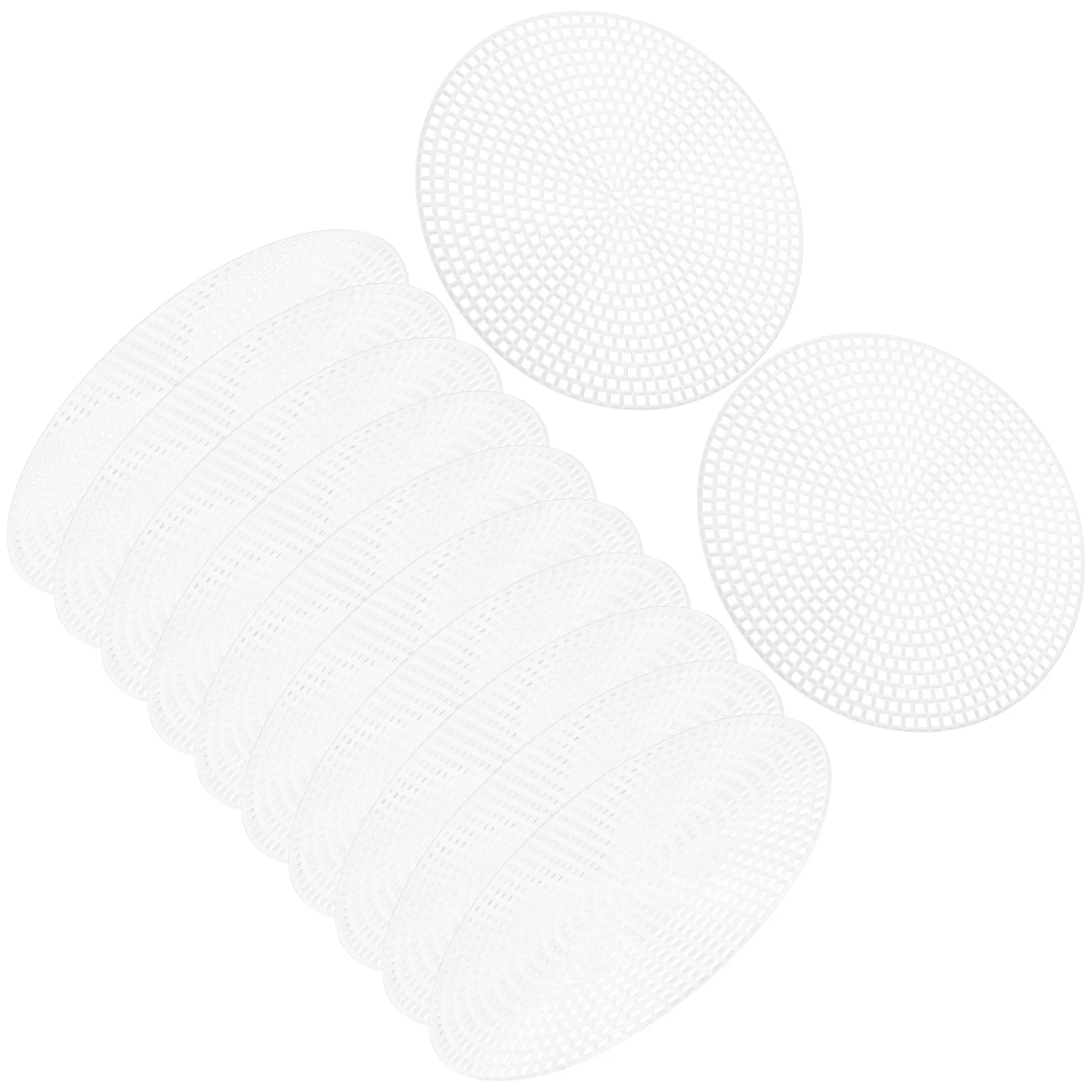 

100Pcs Yarn Crafting Mesh Sheets Woven Mesh Sheets DIY Bag Mesh Pads Craft Making Sheets