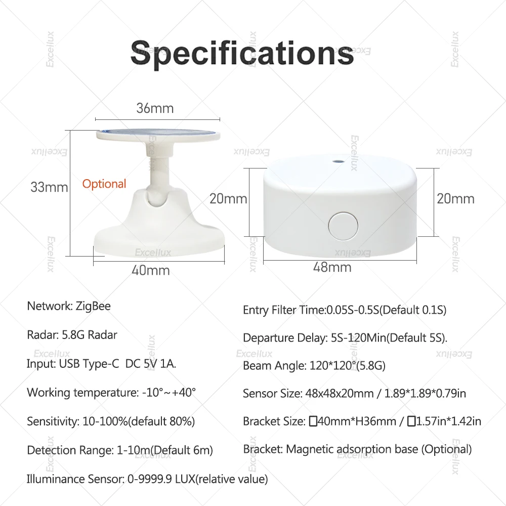 Детектор присутствия человека Tuya Zigbee радарный датчик движения Smart Life MmWave с