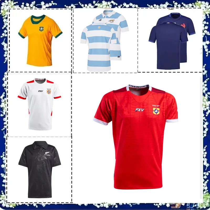 

2023 TONGA RUGBY Home Jersey Shirt Japan France 2023/2024 SCOTLAND ARGENTINA RUGBY JERSEYS Custom name and number