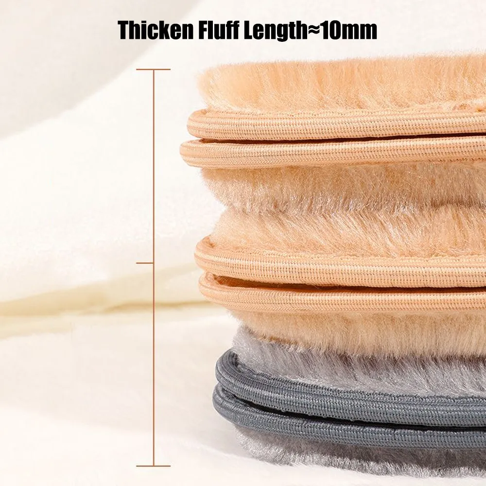 Keep Warm Heated Insoles for Children Feet Warm Insoles for Kids Winter Shoes Sole Imitation Rabbit Thicken Heating Shoe Pads