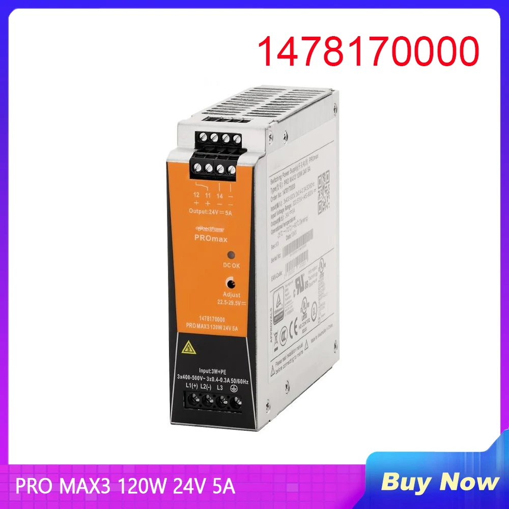 

1478170000 For Weidmuller Power Supply PRO MAX3 120W 24V 5A