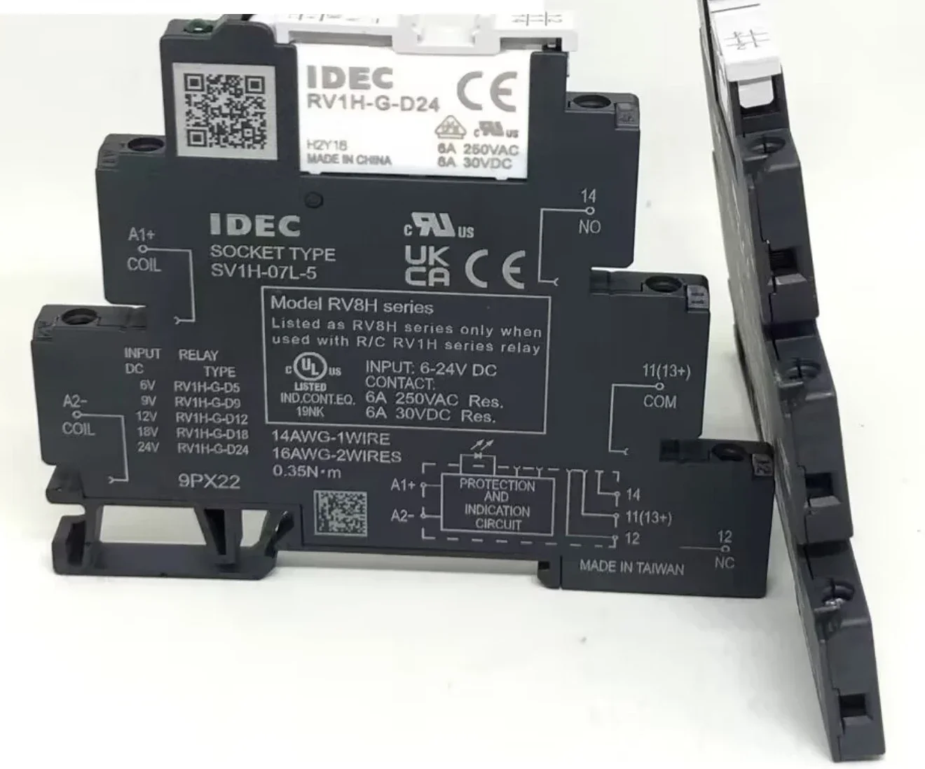 2 шт. RV8H-L-D24 IDEC RV1H-G-D24 Ультратонкий SV1H-07L-5