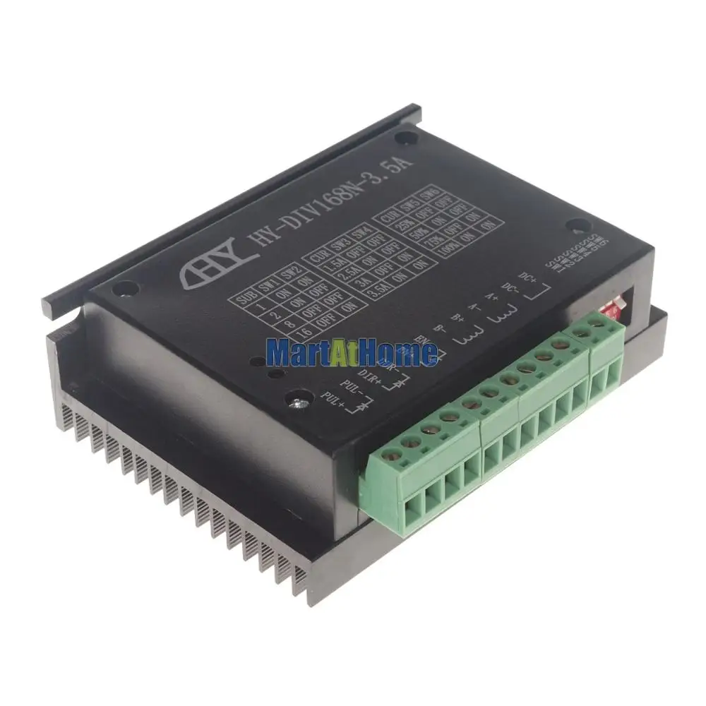 Драйвер шагового двигателя с ЧПУ одноосевой TB6560 HY-DIV168N-3.5A 2 фазы для NEMA 23 - купить