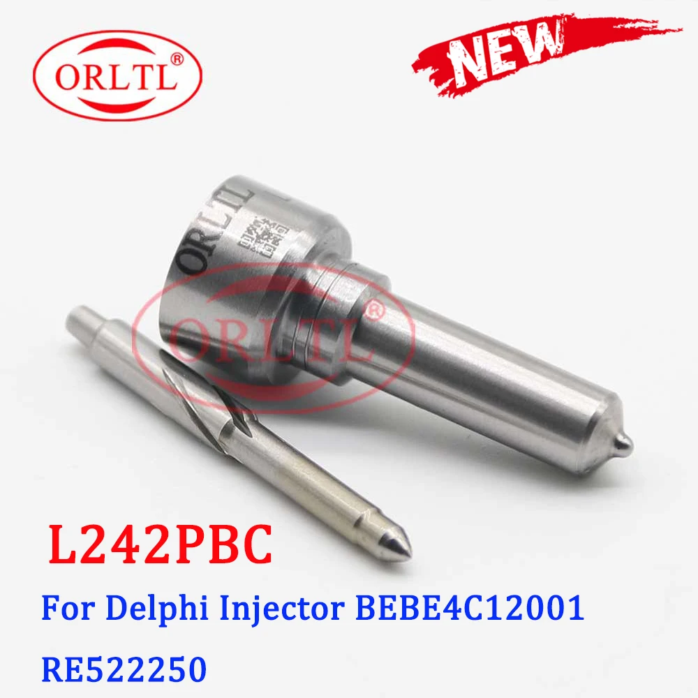 

Common Rail Injector nozzle L242PBC New Diesel Fuel Injector Nozzle L 242 PBC FOR DELPHI BEBE4C12001, RE522250
