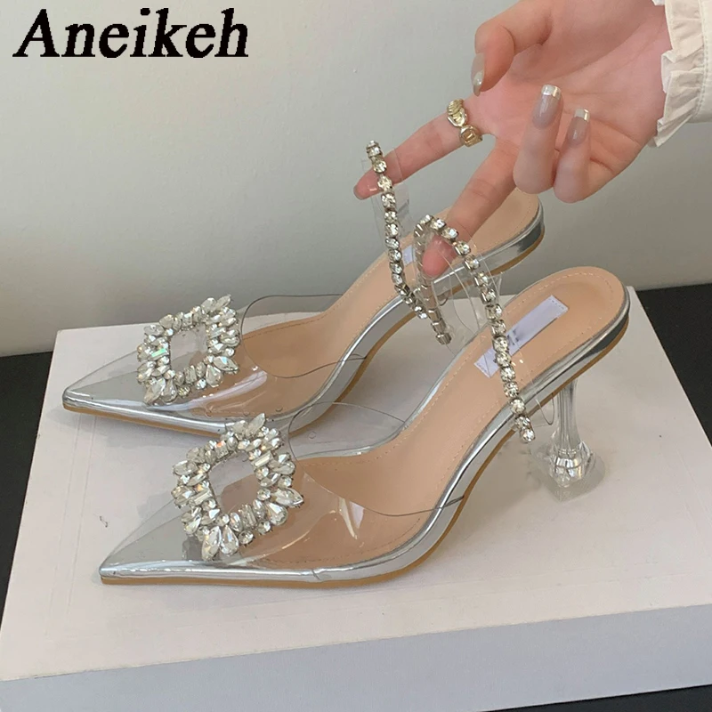 

Женские блестящие туфли-лодочки Aneikeh на шпильке, 2024