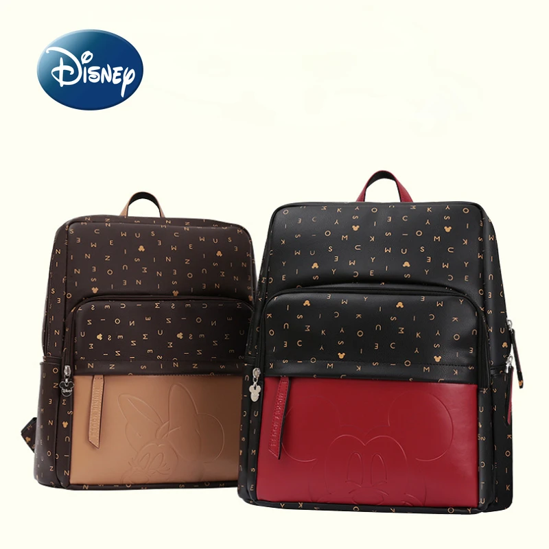 Disney Mickey Original Diaper Bag Backpack Luxury Brand Baby Diaper Bag Cartoon Cute Large Capacity Fashion Baby Bag Mommy Bag