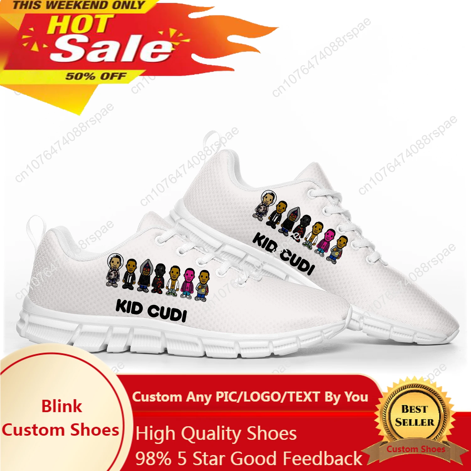 

Kid Rapper Cudi Fashion Sports Shoes Mens Womens Teenager Kids Children Sneakers Casual Custom High Quality Couple Shoes White