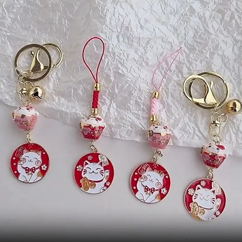 Маленький колокольчик Maneki Neko подвеска в японском стиле сумка керамический