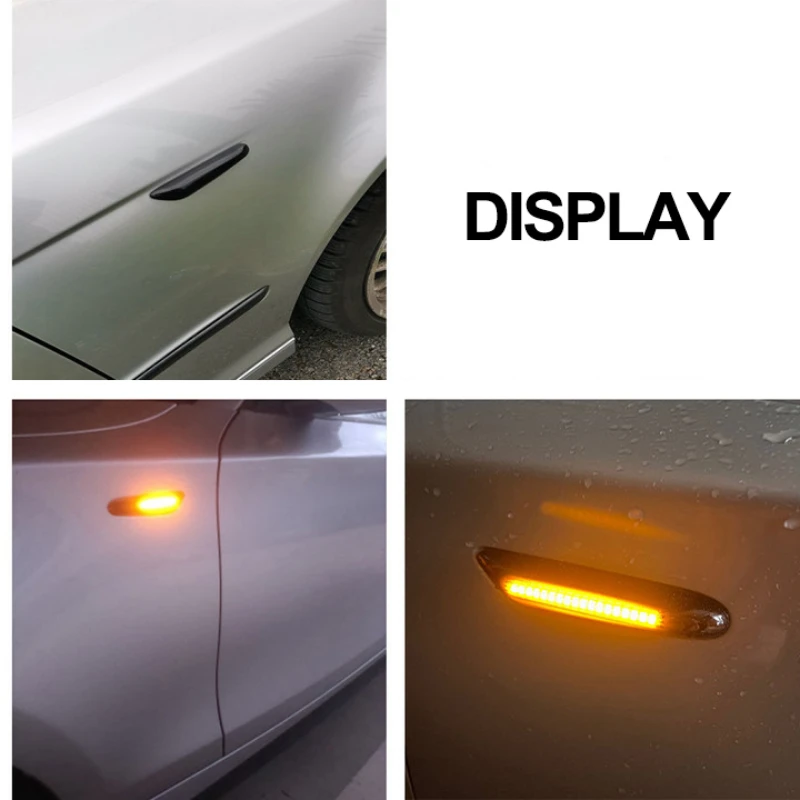ity 2 dynamicznych bocznych świateł obrysowych LED do kierunkowskazów Akcesoria samochodowe BMW E60 E61 E87 E90 E91 E92 E93 E81
