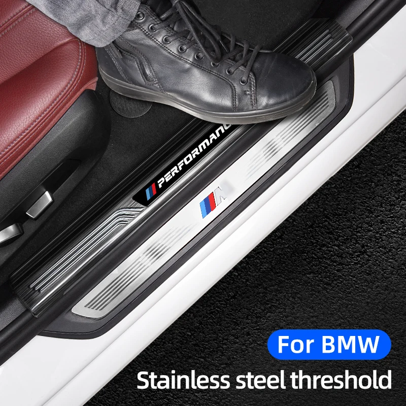 4 шт. автомобильные полосы из нержавеющей стали для порогов BMW 3 5 7 серии 6GT X1 X2 X3 X4 X5