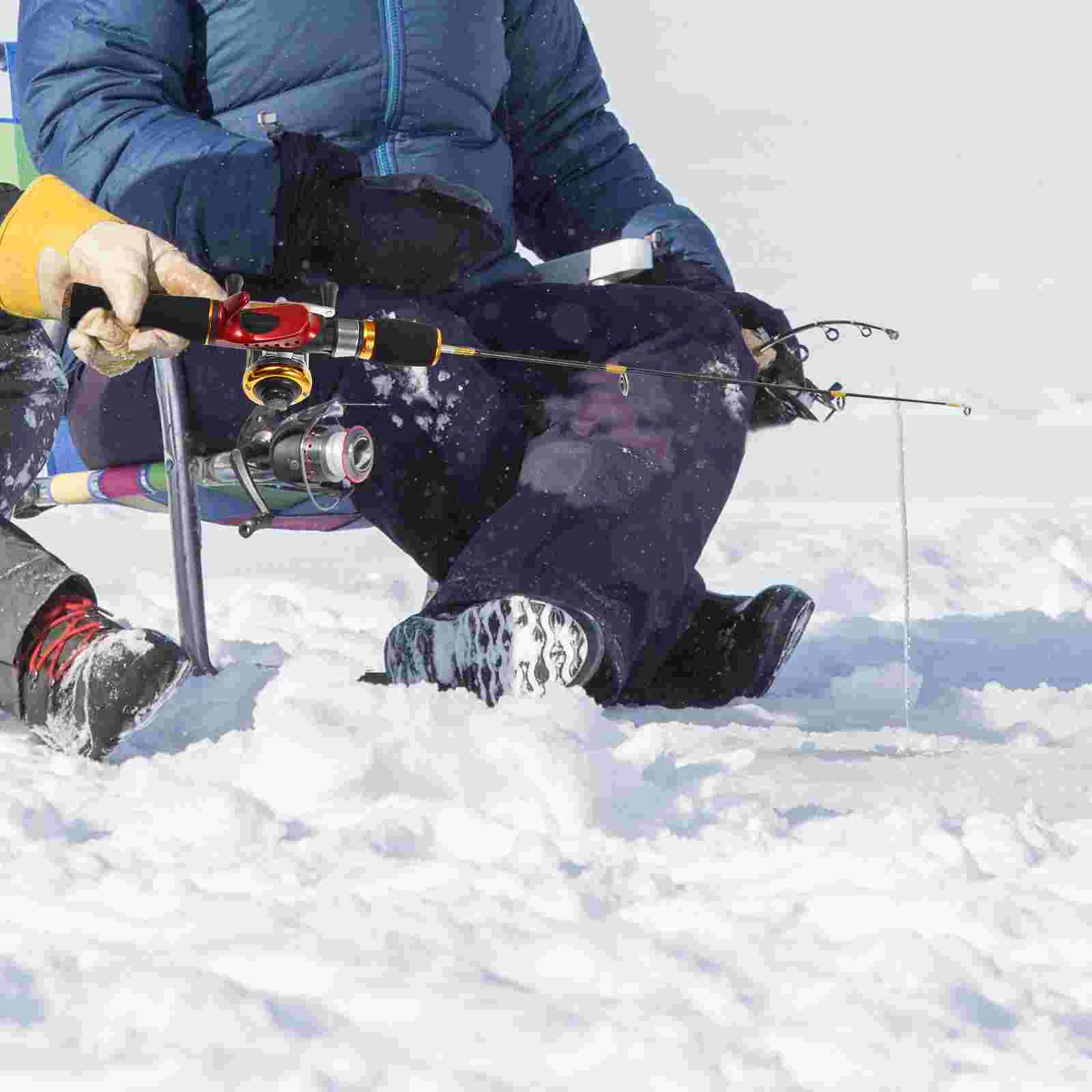 

Ice Fishing Rod Kids Poles Creative Gear Accessory Straight Handle Winter FRP Lightweight Supply Child