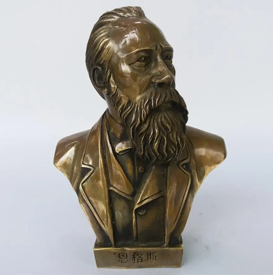 Бронзовый бюст Энгельс большая фигура скульптуры украшения ручной работы