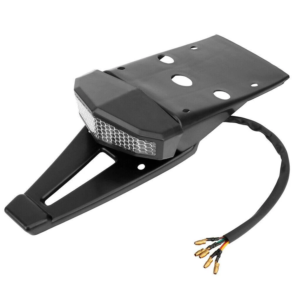 

Accessories Tail Light With Bracket Turn Signal Universal 1pcs ABS Plastic Enduro Fender Rear Tail Light Rear Fender Brake