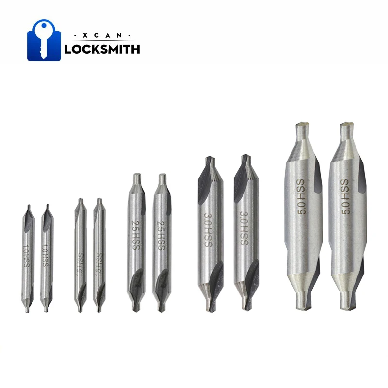 

10pcs Combined Center Drills 60 Degree High Speed Steel Countersink Drill 1.0mm 1.5mm 2.5mm 3mm 3.5mm Metal Drill Bit