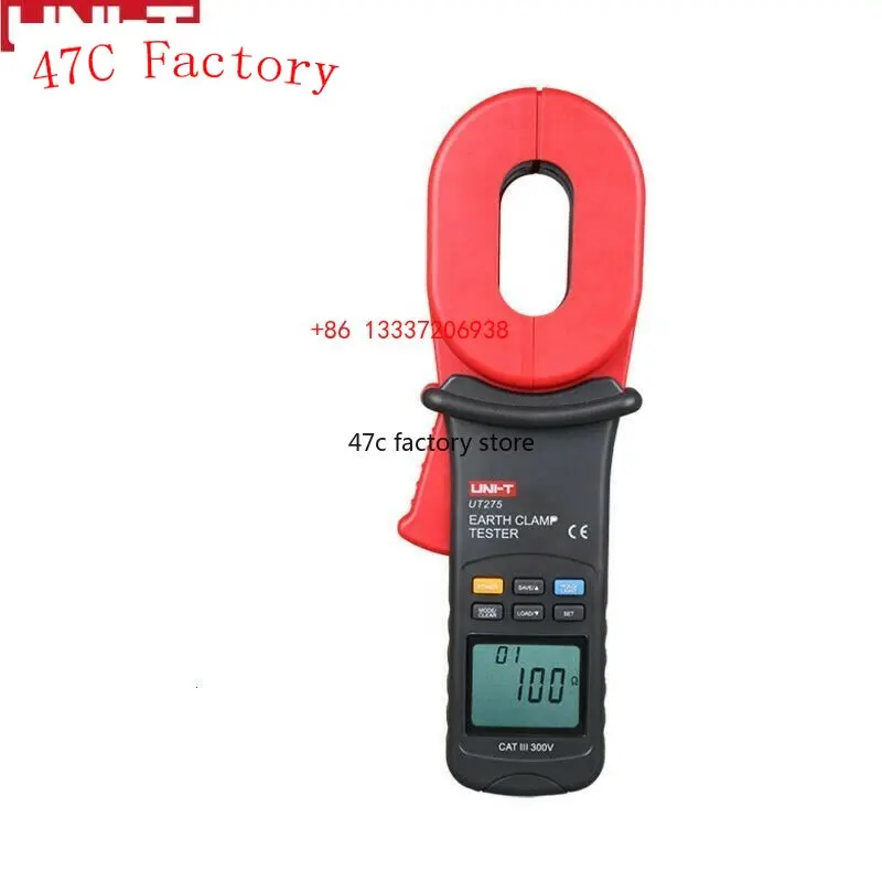 

For New UNI-T UT275 Earth Ground Resistance Clamp Leakage Current Testers Professional Leakage Current Testers