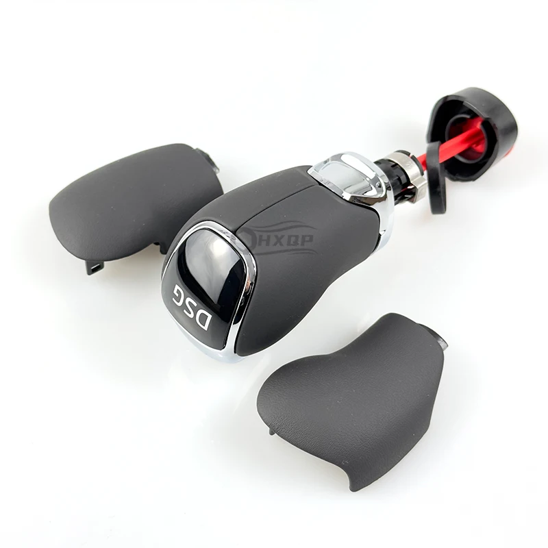 Для Skoda Octavia Superb Yeti DSG рукоятка рычага переключения передач кожаная с логотипом