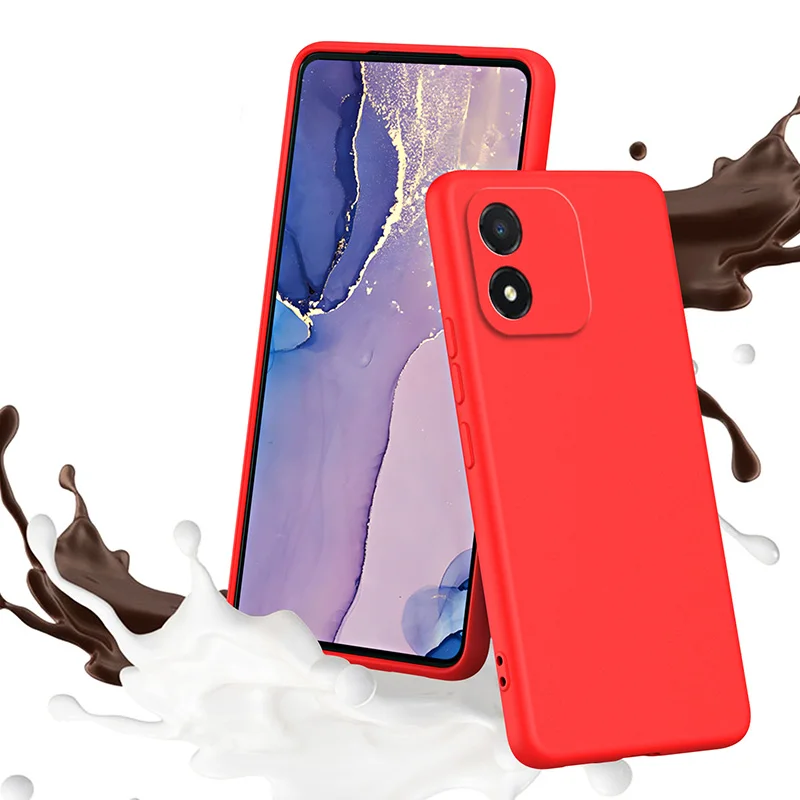 

Luxury Pure Color Skin Feel Liquid Silicone Case For Honor X7 X8 X7A X8A X9A X6 X6S X5 MAGIC 5LITE Soft Shockproof Back Cover