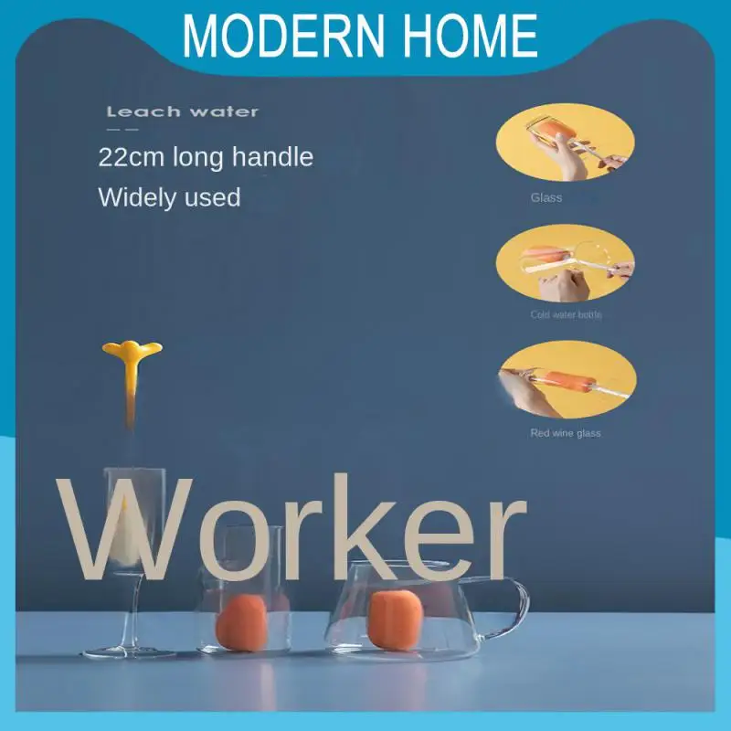 

Инструмент для чистки кухни без мертвой зоны, искусственная ручка для кофейного чая, стеклянная щетка, щетка для чашки, оптовая продажа