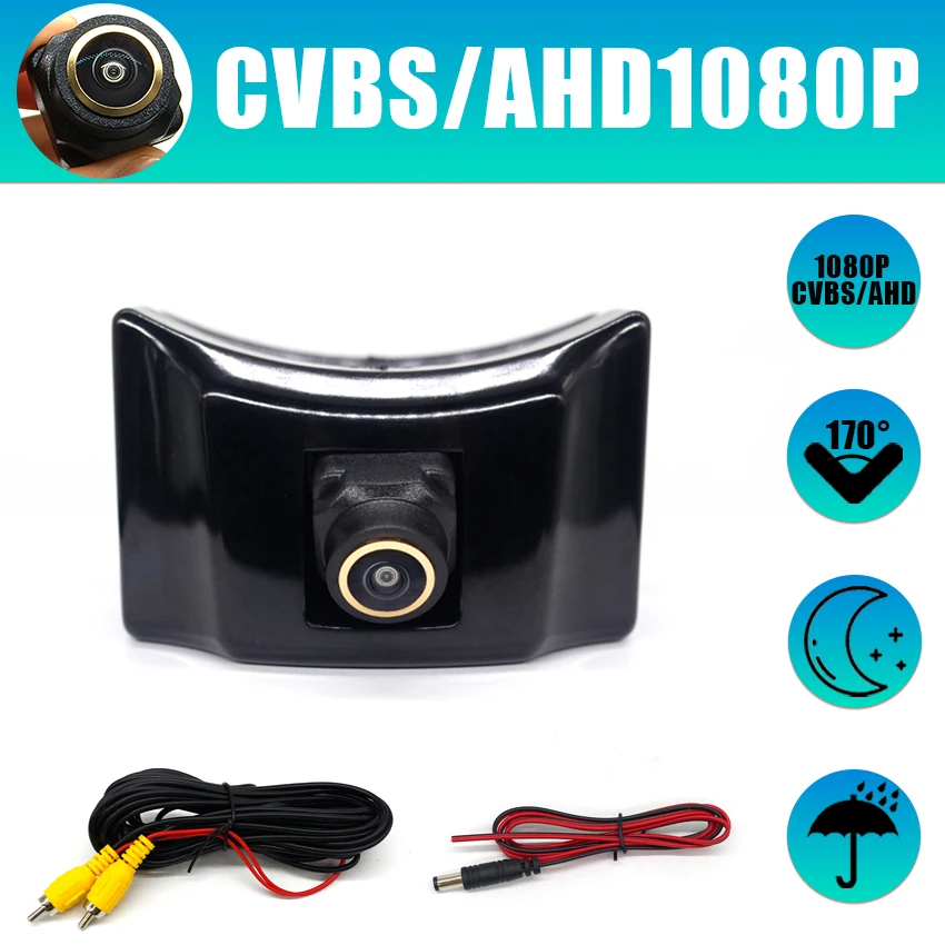 

Автомобильная камера с золотым объективом переднего вида для Toyota Land Cruiser I20 Fj Cruiser Prado 150 I20 2008 ~ 2018 AHD камера с логотипом ночного видения