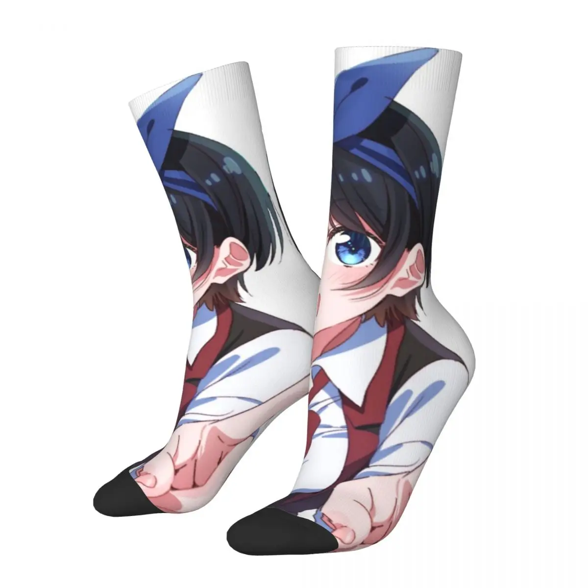 

Забавные счастливые мужские Компрессионные носки Sarashina Ruka винтажные Harajuku Kazuya уличный стиль новинка Повседневные сумасшедшие носки
