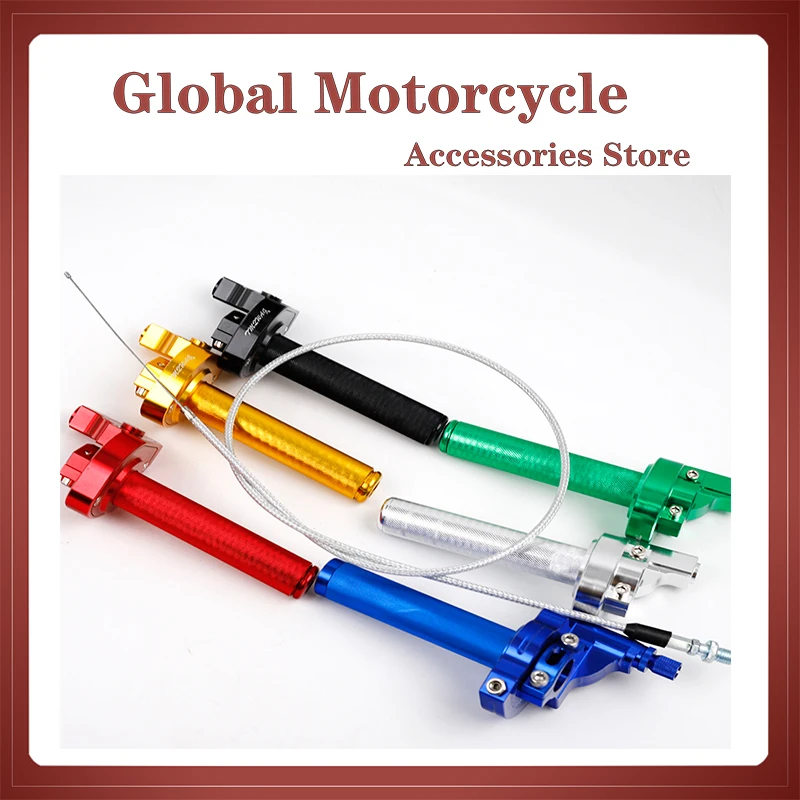 

6 цветов Alconstar-1/4 ''руль мотоцикла Acerbs рукоятка дроссельной заслонки Быстрый Твистер + кабель для Honda CRF230 CR80 Kawasaki