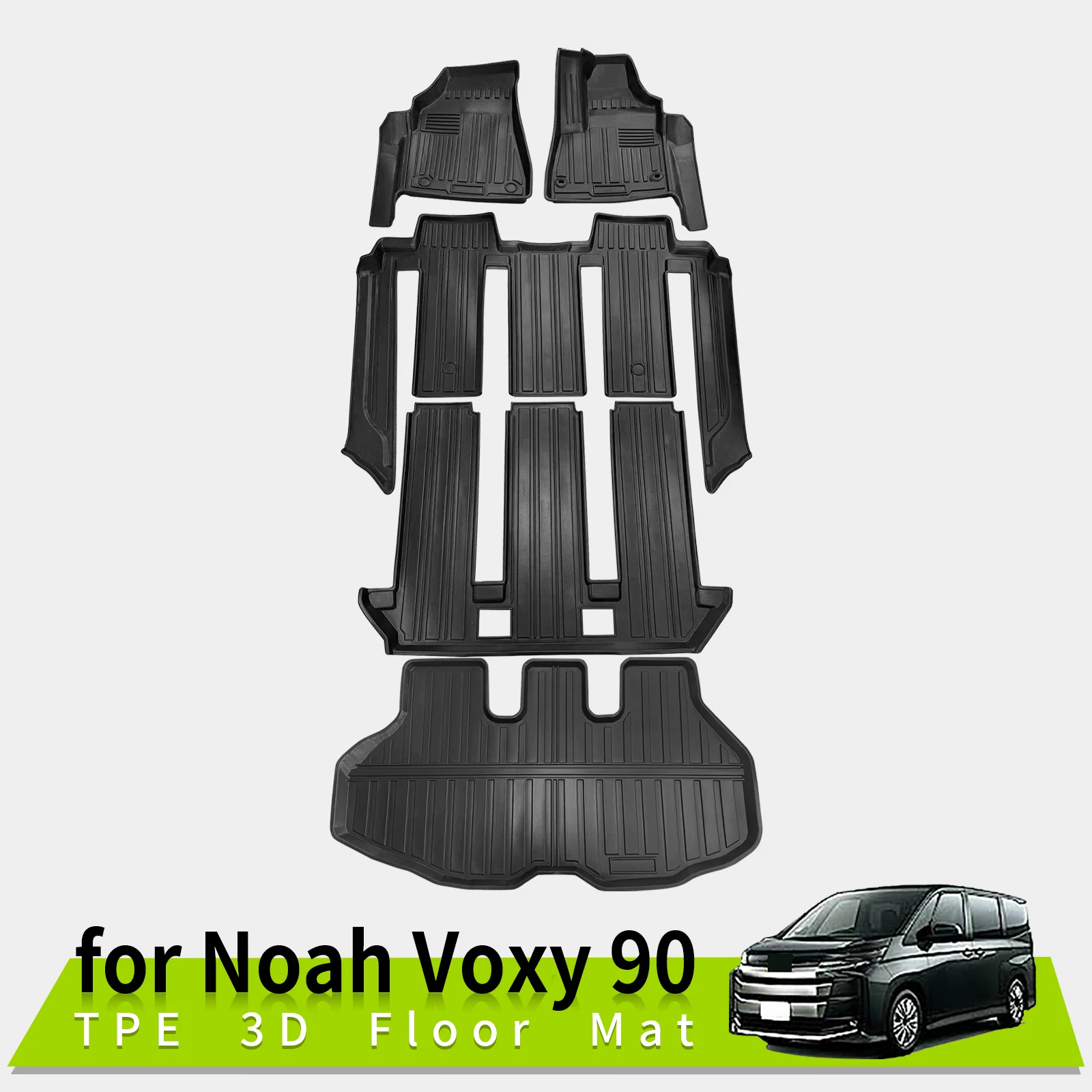 3D коврики для Toyota Ноя Вокси 90, всесезонные противоскользящие водонепроницаемые накладки, аксессуары из ТПЭ для правшей и вождения