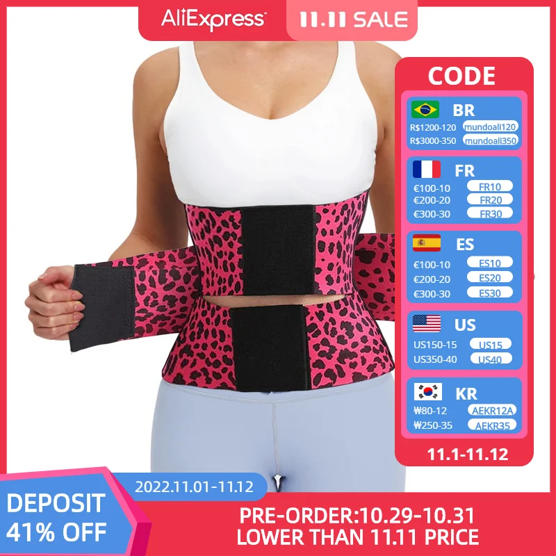 

Waist Trainer for Women Snatch Me Up Bandage Wrap Lumbar Waist Support Belt Adjustable Belly Waist Wrap for Women General