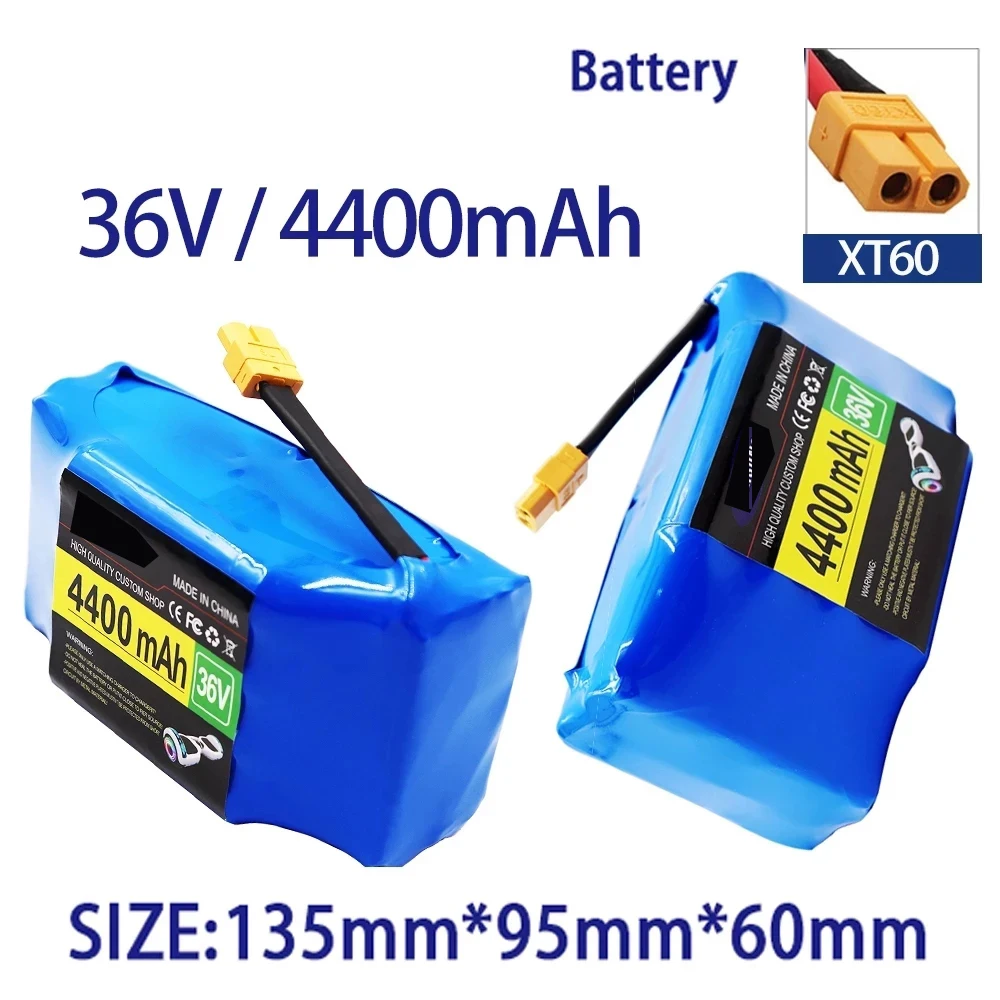 New 100% Full Capacity 36V 4.4Ah Lithium Battery 10s2p 12000