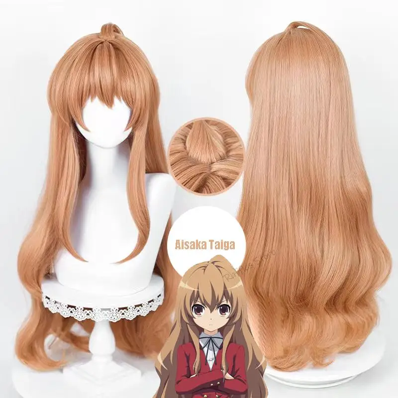 

Aisaka Taiga Cosplay Wig Anime TIGER×DRAGON Orange TIGER DRAGON Toradora Wig Heat Resistant Synthetic Party Long Curly Wigs