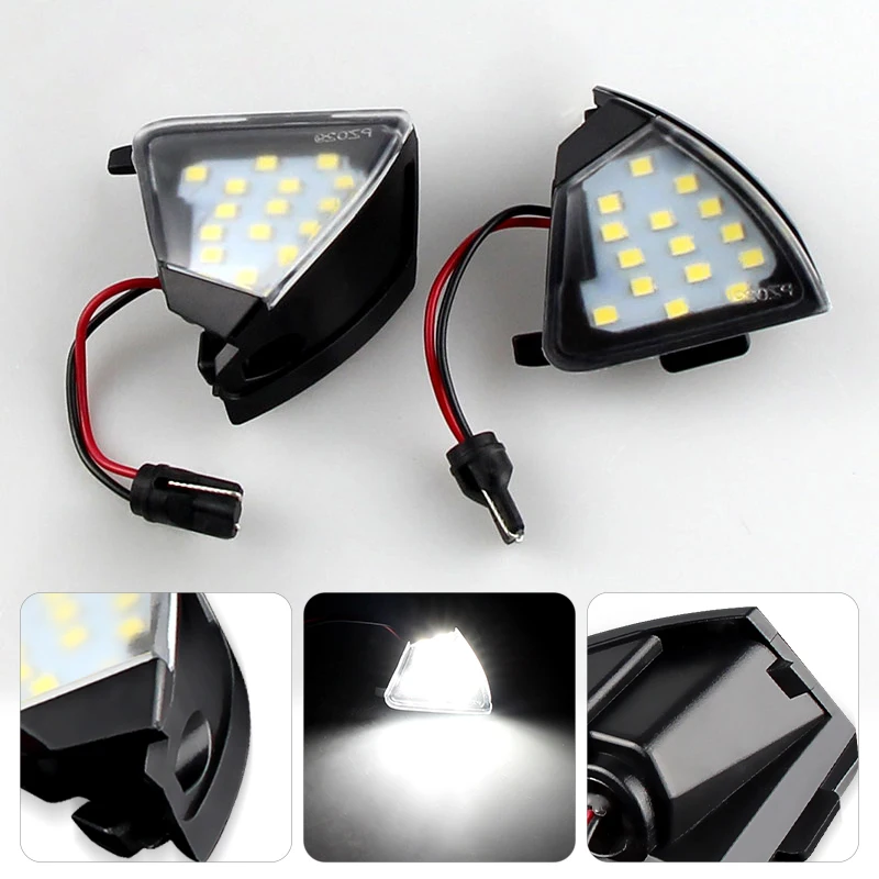 

2Pcs Error Free LED Under Mirror Light Puddle Lamp For VW Golf 5 GTI Mk5 MkV Jetta Passat B6 R32 Golf6 Variant Welcome Light
