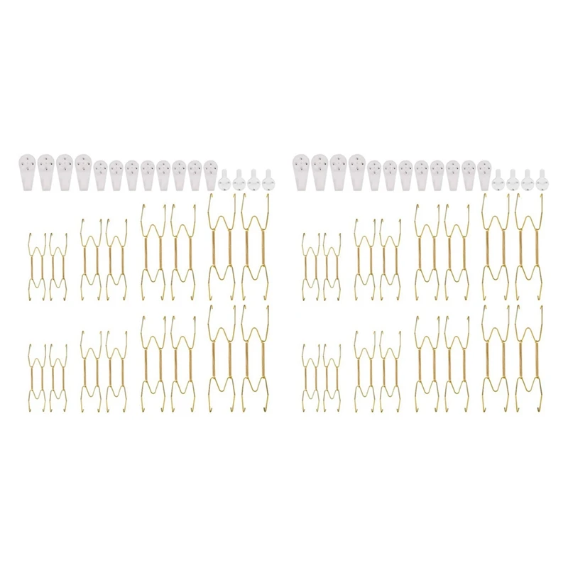 

32X Plate Hangers For The Wall 6 8 10 12 Inch,Wall Plate Hangers Decorative Plate Hangers Invisible Wall Plate Holders