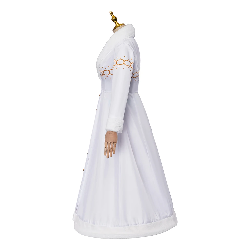 Костюм Нико из белой меховой куртки и юбки в стиле аниме