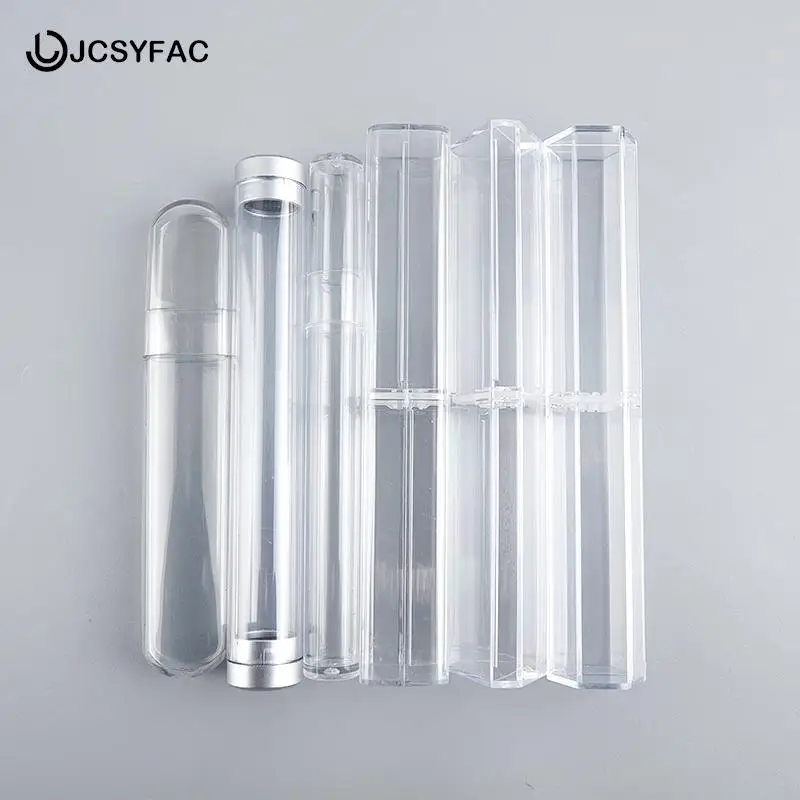 

1 шт. Пинцет для наращивания ресниц пластиковый прозрачный высококачественный чехол с зажимом