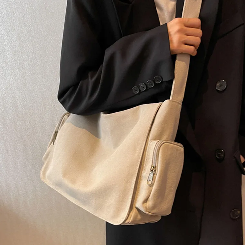 Large Shoulder Side Bags for Women 2022 Trend Canvas bag High Capacity Female Shopper Shopping Bag Lady Cloth Handbags schoolbag