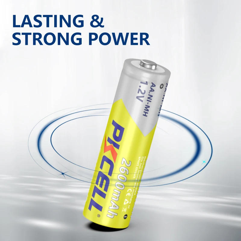 50 шт. аккумуляторные батарейки PKCELL AA 2300-2600 мАч 1 2 в Ni-MH до 1000 циклов