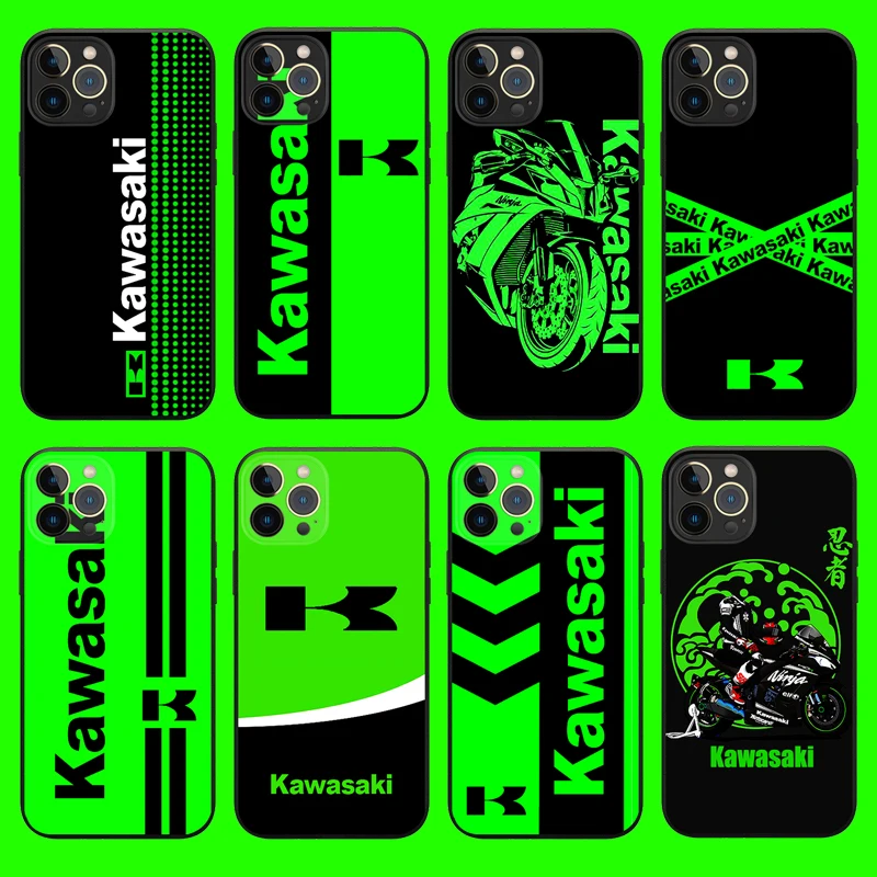 

Японский чехол для телефона Kawasaki Ninja для Iphone 11 12 13 Pro Max Mini 7 8 6 6s Plus Xr X Xs SE, мягкий силиконовый дизайнерский чехол, чехлы